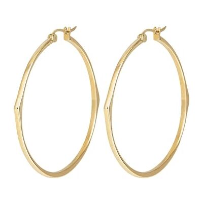 Breil NEW TETRA Damen Ohrringe 5,2cm aus goldfarbenem IP-Stahl in der Farbe Gold, Französischer Verschluss, TJ3201 Breil NEW TETRA Damen Ohrringe 5,2cm aus goldfarbenem IP-Stahl in der Farbe Gold, Französischer Verschluss, TJ3201
