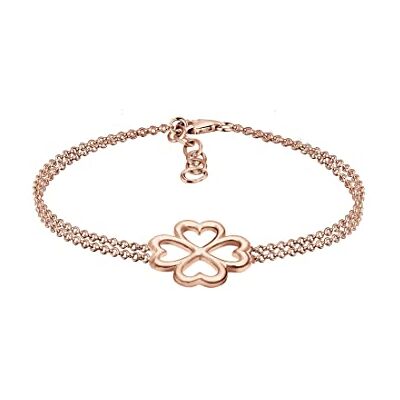 Elli Dam 925 sterling silver klöver blad armband, En storlek, Metall Elli Dam 925 sterling silver klöver blad armband, En storlek, Metall
