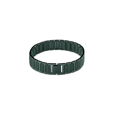 Calvin mäns strukturerade länkar samling länk armband i rostfritt stål med grön plätering 35100030, En storlek, Rostfritt stål, Ingen ädelsten Calvin mäns strukturerade länkar samling länk armband i rostfritt stål med grön plätering 35100030, En storlek, Rostfritt stål, Ingen ädelsten
