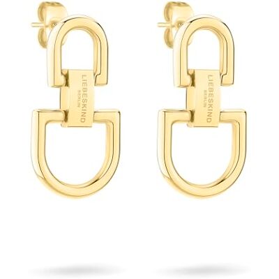 LIEBESKIND Kärleksbarn Berlin örhängen LJ-1522-E-25 IP guld, 2,5 cm, Rostfritt stål, Ingen ädelsten LIEBESKIND Kärleksbarn Berlin örhängen LJ-1522-E-25 IP guld, 2,5 cm, Rostfritt stål, Ingen ädelsten