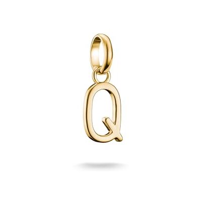 THOMAS SABO Charm Club Connect Charm-Hängsmycke Bokstav Q 18k Förgyllning Återvunnet 925 Silver CC1223-413-39 THOMAS SABO Charm Club Connect Charm-Hängsmycke Bokstav Q 18k Förgyllning Återvunnet 925 Silver CC1223-413-39