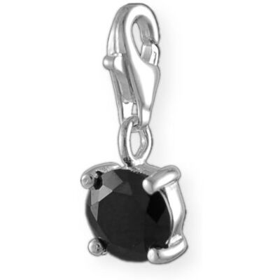 Melina Berlock för kvinnor zirkonium svart 925 sterlingsilver 1800742, Sterlingsilver, Kubisk zirkonia Melina Berlock för kvinnor zirkonium svart 925 sterlingsilver 1800742, Sterlingsilver, Kubisk zirkonia