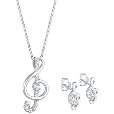 Elli dam 925 sterling silver xilion skuren kristaller hänge halsband med med stiftörhängen Elli dam 925 sterling silver xilion skuren kristaller hänge halsband med med stiftörhängen