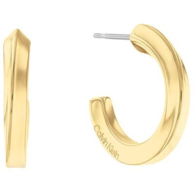 Calvin Twisted Ring Collection ringörhängen i gult guld för kvinnor, 35000311 Calvin Twisted Ring Collection ringörhängen i gult guld för kvinnor, 35000311