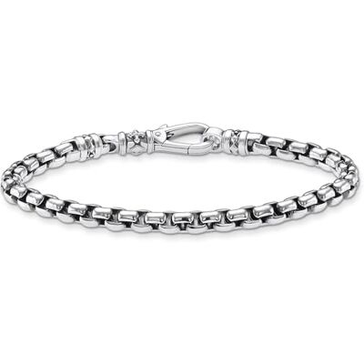THOMAS SABO Sabo Herren Armband Venezianer-Armband aus geschwärztem 925er Sterlingsilber, Gr. 20cm, A2005-637-21-L20 THOMAS SABO Sabo Herren Armband Venezianer-Armband aus geschwärztem 925er Sterlingsilber, Gr. 20cm, A2005-637-21-L20