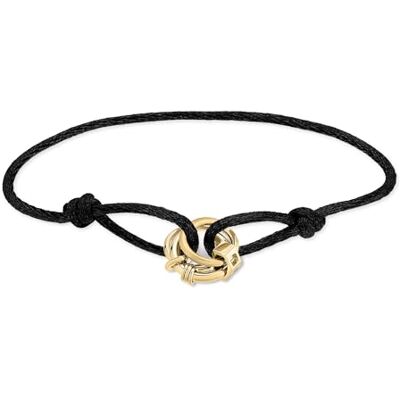 LIEBESKIND BERLIN dam smycken Die Lora-Serie inspiriert von der Hardware der Taschendesigns kedja, örhängen & armband med ineinander verschlungenen Ringen i rostfritt stål i guld, Svart LIEBESKIND BERLIN dam smycken Die Lora-Serie inspiriert von der Hardware der Taschendesigns kedja, örhängen & armband med ineinander verschlungenen Ringen i rostfritt stål i guld, Svart