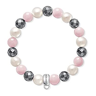 THOMAS SABO Damen-Armband Charm Club Armband 925 Silber Quarz mehrfarbig 16.5 cm X0188-581-7-M THOMAS SABO Damen-Armband Charm Club Armband 925 Silber Quarz mehrfarbig 16.5 cm X0188-581-7-M