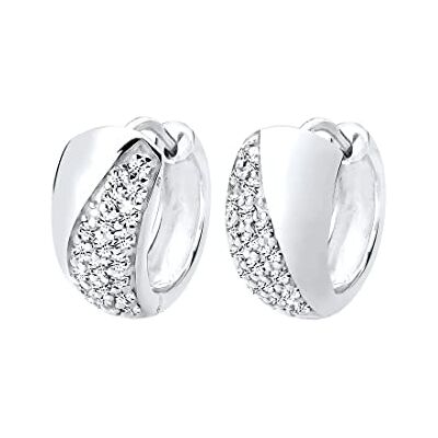 Elli dam kreoler 925 sterlingsilver kristall kristall e silver Elli dam kreoler 925 sterlingsilver kristall kristall e silver