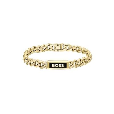 Boss Herrarmband 1580680M guld rostfritt stål med spännlås, 20 cm långt, Mediano, Rostfritt stål, Ingen ädelsten Boss Herrarmband 1580680M guld rostfritt stål med spännlås, 20 cm långt, Mediano, Rostfritt stål, Ingen ädelsten