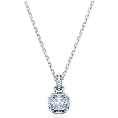 Swarovski Birthstone hängsmycke, fyrkantsskuren, mars, blå, rodiumpläterad Swarovski Birthstone hängsmycke, fyrkantsskuren, mars, blå, rodiumpläterad