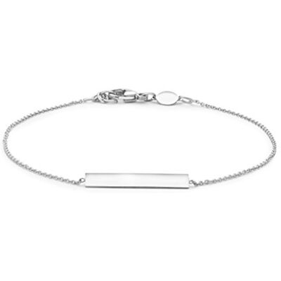 CARISSIMA dam 9 karat guld horisontellt stång justerbart armband med längd 18 cm/7 tum – 19 cm/7,5 tum e vitt guld, colore: Vitt guld, cod. 5.29.4602 CARISSIMA dam 9 karat guld horisontellt stång justerbart armband med längd 18 cm/7 tum – 19 cm/7,5 tum e vitt guld, colore: Vitt guld, cod. 5.29.4602