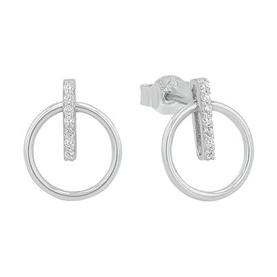 amor Örhängen 925 Sterling Silver Damörhängen, med Cubic Zirconia Synth, 1,1 Cm, Silver, Levereras i smycken presentförpackning, 2026204 amor Örhängen 925 Sterling Silver Damörhängen, med Cubic Zirconia Synth, 1,1 Cm, Silver, Levereras i smycken presentförpackning, 2026204