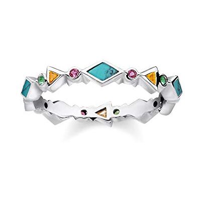 THOMAS SABO Bague Pierres Colorées Argent Sterling 925 TR2229-984-7-48 THOMAS SABO Bague Pierres Colorées Argent Sterling 925 TR2229-984-7-48