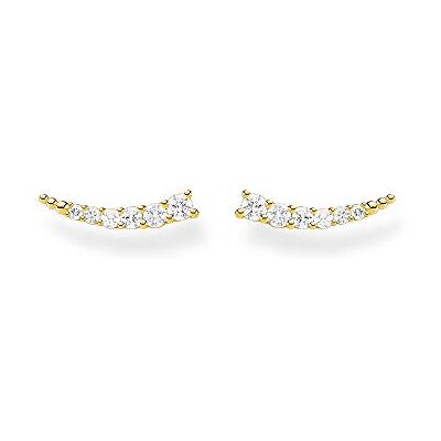 THOMAS SABO Boucles d'oreilles grimpeur d'oreille pierres blanches argent plaqué or H2158-414-14 THOMAS SABO Boucles d'oreilles grimpeur d'oreille pierres blanches argent plaqué or H2158-414-14