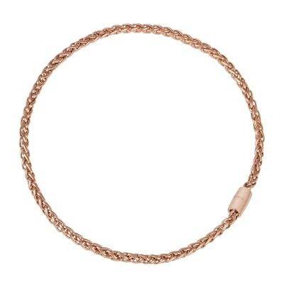 Breil Magnetica System Medium Wave Element Halskette aus poliertem Stahl mit Fischgrätenmuster versehen, Max. Länge: 45 cm, TJ2935 Breil Magnetica System Medium Wave Element Halskette aus poliertem Stahl mit Fischgrätenmuster versehen, Max. Länge: 45 cm, TJ2935