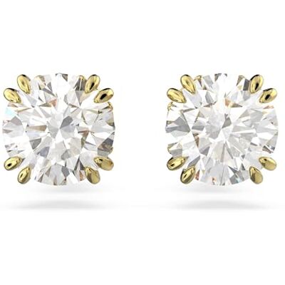 Swarovski Constella örhängen, vita briljantslipade kristaller i en guldfärgad miljö, från Constella Collection Swarovski Constella örhängen, vita briljantslipade kristaller i en guldfärgad miljö, från Constella Collection