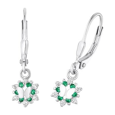 Prinzessin Lillifee Örhängen 925 sterling silver barnörhängen för flickor, med zirconia synth., 2,4 cm, silver, fjäril, kommer i smyckespresentask, 2036992 Prinzessin Lillifee Örhängen 925 sterling silver barnörhängen för flickor, med zirconia synth., 2,4 cm, silver, fjäril, kommer i smyckespresentask, 2036992