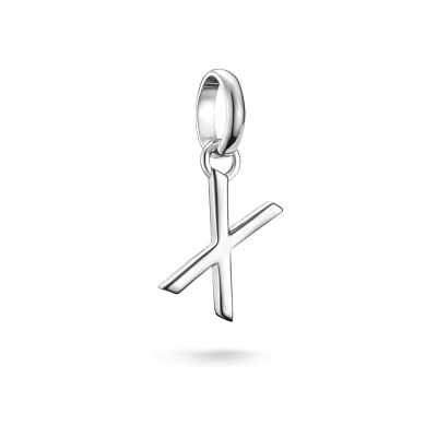 THOMAS SABO Charm Club Connect Charm-Hängsmycke Bokstav X Återvunnet 925 Silver CC1230-001-21 THOMAS SABO Charm Club Connect Charm-Hängsmycke Bokstav X Återvunnet 925 Silver CC1230-001-21