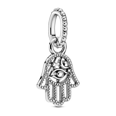 PANDORA Hand der Fatima Charm-Anhänger, Sterling-Silber, 799144C00 PANDORA Hand der Fatima Charm-Anhänger, Sterling-Silber, 799144C00