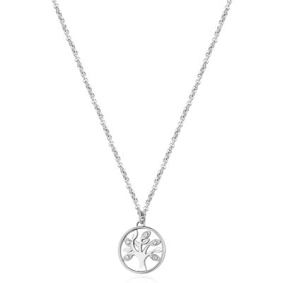 Brosway Halskette Chakra für Damen aus Edelstahl mit Kristallen in der Farbe Silber mit Karabinerverschluss, Länge: 48 cm, BHKN093 Brosway Halskette Chakra für Damen aus Edelstahl mit Kristallen in der Farbe Silber mit Karabinerverschluss, Länge: 48 cm, BHKN093