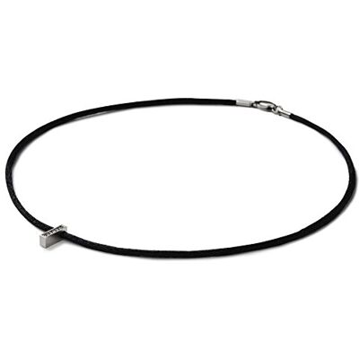 Monomania 50426 Damhalsband med"Rod" hänge 6 diamanter 0,03 ct svart Monomania 50426 Damhalsband med"Rod" hänge 6 diamanter 0,03 ct svart