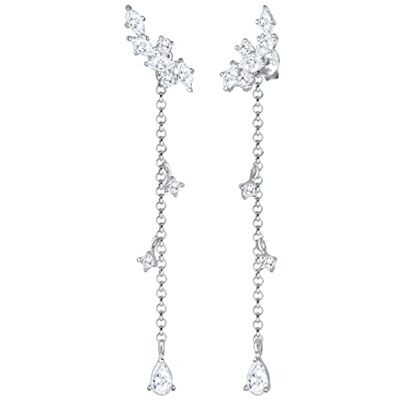 Elli Örhängen hängande droppe marquise zirkon 925 silver Goutte, Crystal, Utan Elli Örhängen hängande droppe marquise zirkon 925 silver Goutte, Crystal, Utan