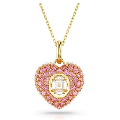 Swarovski Hyperbola hänge, Octagon cut, Kristallpärlor, Hjärta, Rosa, Guldpläterad Swarovski Hyperbola hänge, Octagon cut, Kristallpärlor, Hjärta, Rosa, Guldpläterad