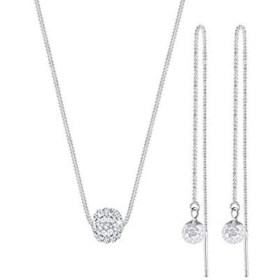 Elli smyckesset grundläggande kristaller 925 sterlingsilver, 450, TYg, Kristall Elli smyckesset grundläggande kristaller 925 sterlingsilver, 450, TYg, Kristall