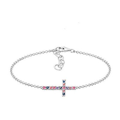Elli dam kedjearmband 925_Sterling_silver kristall 0208862417_16-16 cm längd Elli dam kedjearmband 925_Sterling_silver kristall 0208862417_16-16 cm längd