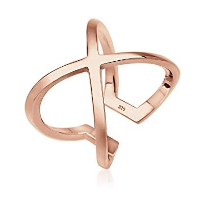 Elli Damring med korssymbol blogger-statement i 925 sterlingsilver, 54 EU, fasettad slipning Elli Damring med korssymbol blogger-statement i 925 sterlingsilver, 54 EU, fasettad slipning