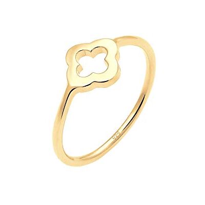 Elli damring, klöverblad 925 sterlingsilver 0609680616, 58 EU, Facetslipad, Ingen ädelsten Elli damring, klöverblad 925 sterlingsilver 0609680616, 58 EU, Facetslipad, Ingen ädelsten
