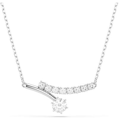 Swarovski Matrix Halsband, Rund Slipning, Vit, Rodiumpläterad Swarovski Matrix Halsband, Rund Slipning, Vit, Rodiumpläterad