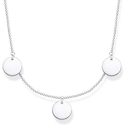 THOMAS SABO Damhalsband med tre mynt silver 925 sterlingsilver, 40–45 cm längd THOMAS SABO Damhalsband med tre mynt silver 925 sterlingsilver, 40–45 cm längd