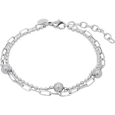 TOM TAILOR Armband för kvinnor, rostfritt stål, 16 + 4 cm, silver, presentidé, levereras i presentförpackning för smycken, 2100628 TOM TAILOR Armband för kvinnor, rostfritt stål, 16 + 4 cm, silver, presentidé, levereras i presentförpackning för smycken, 2100628