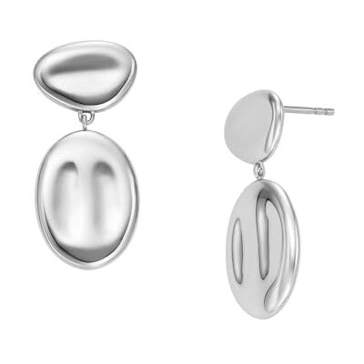 Skagen Women's Stainless Steel or Semi- Precious with push back closure Earrings Skagen Women's Stainless Steel or Semi- Precious with push back closure Earrings