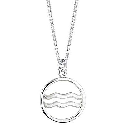 Elli Damen-Kette mit Anhänger Sternzeichen 925 Sterling Silber, 450, Fasettsnitt Elli Damen-Kette mit Anhänger Sternzeichen 925 Sterling Silber, 450, Fasettsnitt