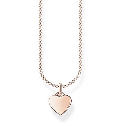 THOMAS SABO collier coeur argent plaqué or rose KE2049-415-40-L38V THOMAS SABO collier coeur argent plaqué or rose KE2049-415-40-L38V