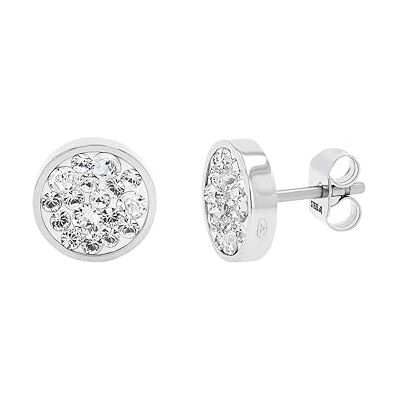 TOM TAILOR plugg för kvinnor, rostfritt stål, med kristallglas, 10 mm, silver, presentidé, levereras i smyckespresentask, 2100673 TOM TAILOR plugg för kvinnor, rostfritt stål, med kristallglas, 10 mm, silver, presentidé, levereras i smyckespresentask, 2100673