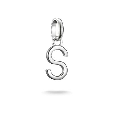 THOMAS SABO Charm Club Connect Charm-Hängsmycke Bokstav Återvunnet 925 Silver THOMAS SABO Charm Club Connect Charm-Hängsmycke Bokstav Återvunnet 925 Silver