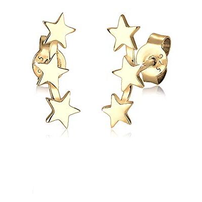 Elli Damörhängen 925 sterlingsilver förgyllt, fasettslipning, ingen ädelsten Elli Damörhängen 925 sterlingsilver förgyllt, fasettslipning, ingen ädelsten