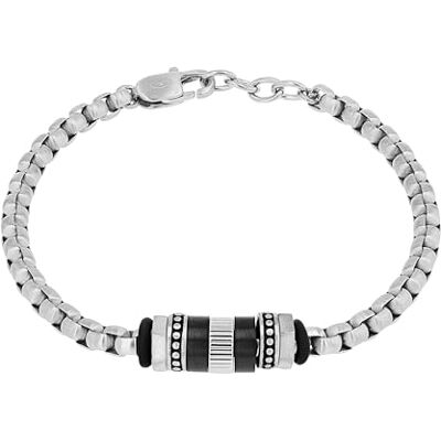 TOM TAILOR Armband med hänge för män, rostfritt stål och gummi, 20 + 2 cm, silver, presentidé, levereras i presentförpackning för smycken, 2100633 TOM TAILOR Armband med hänge för män, rostfritt stål och gummi, 20 + 2 cm, silver, presentidé, levereras i presentförpackning för smycken, 2100633