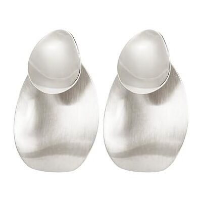 Breil B WHISPER Damen Ohrringe 3,1cm aus Stahl in der Farbe Silber, TJ3232 Breil B WHISPER Damen Ohrringe 3,1cm aus Stahl in der Farbe Silber, TJ3232