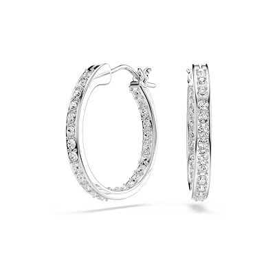 Swarovski Sommerset Örhängen, Vit, Rodiumpläterad Swarovski Sommerset Örhängen, Vit, Rodiumpläterad