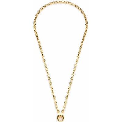 JEWELS BY LEONARDO Leonardo Jewels Romea Clip&Mix damhalsband av rostfritt stål IP guld med ring för berlockhänge, längd 50 cm förlängbar, smyckesgåva 023273, 50, Rostfritt stål, Ingen ädelsten JEWELS BY LEONARDO Leonardo Jewels Romea Clip&Mix damhalsband av rostfritt stål IP guld med ring för berlockhänge, längd 50 cm förlängbar, smyckesgåva 023273, 50, Rostfritt stål, Ingen ädelsten