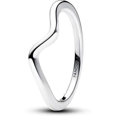 PANDORA Timeless Polierte Welle Ring aus Sterling-Silber, Größe 52, 193095C00-52 PANDORA Timeless Polierte Welle Ring aus Sterling-Silber, Größe 52, 193095C00-52