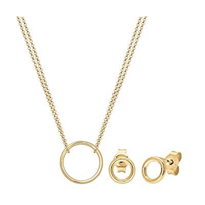 Elli Dam 925 sterlingsilver smyckesset 0910953117_45, Guld Sterlingsilver Silver Elli Dam 925 sterlingsilver smyckesset 0910953117_45, Guld Sterlingsilver Silver