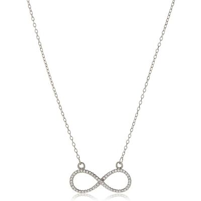 Beneto halsband silver oändlighetshalsband AGS778/48 sBE0430 märke, Estándar, metall inte ädelsten, esten, icke-ädel metall, ingen ädelsten Beneto halsband silver oändlighetshalsband AGS778/48 sBE0430 märke, Estándar, metall inte ädelsten, esten, icke-ädel metall, ingen ädelsten