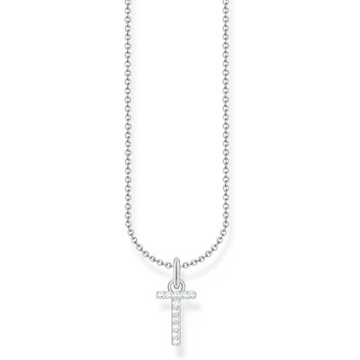 THOMAS SABO Letter T halsband 925 sterlingsilver med zirkoniumoxid KE2259-051-14 THOMAS SABO Letter T halsband 925 sterlingsilver med zirkoniumoxid KE2259-051-14