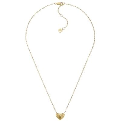 Fossil Sadie Damhalsband i rostfritt stål med hummerlås, Saffransguld Fossil Sadie Damhalsband i rostfritt stål med hummerlås, Saffransguld