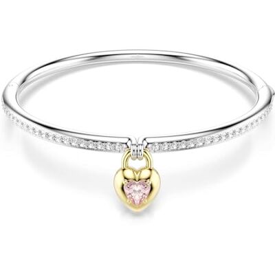 Swarovski Idyllia armring, Blandade snitt, Hjärta, Rosa, Blandad metallfinish Swarovski Idyllia armring, Blandade snitt, Hjärta, Rosa, Blandad metallfinish